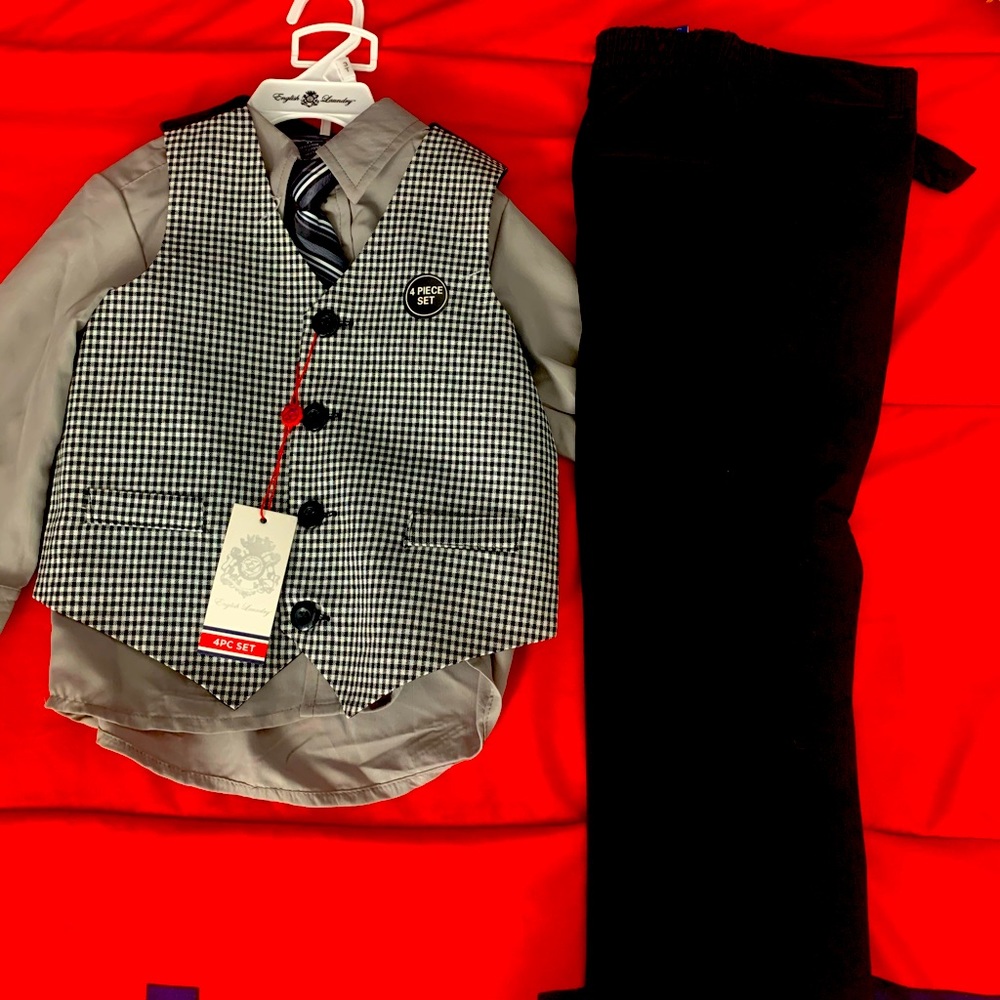 Toddler boy 4 piece suit